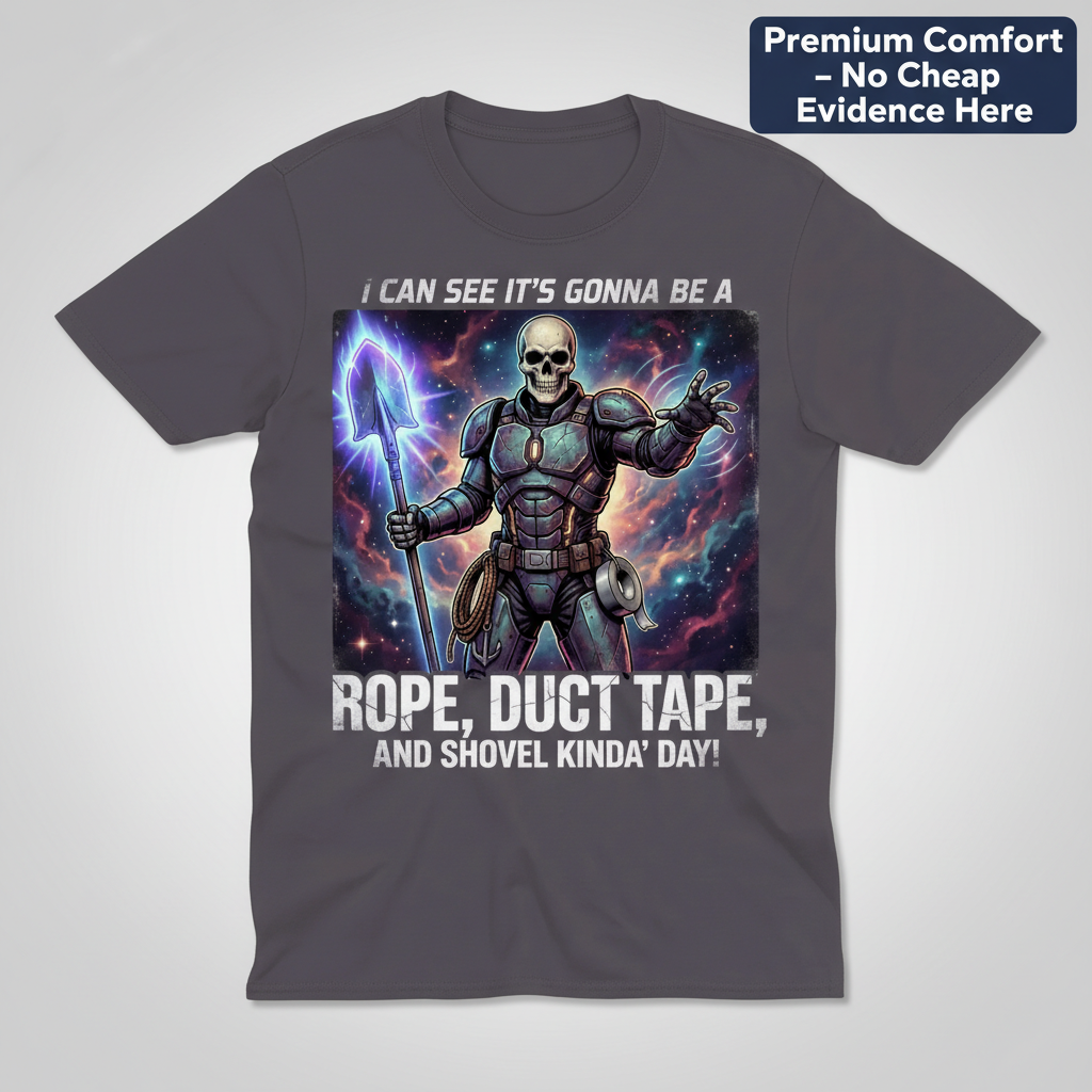 Rope, Duct Tape & Shovel T-Shirt_clean