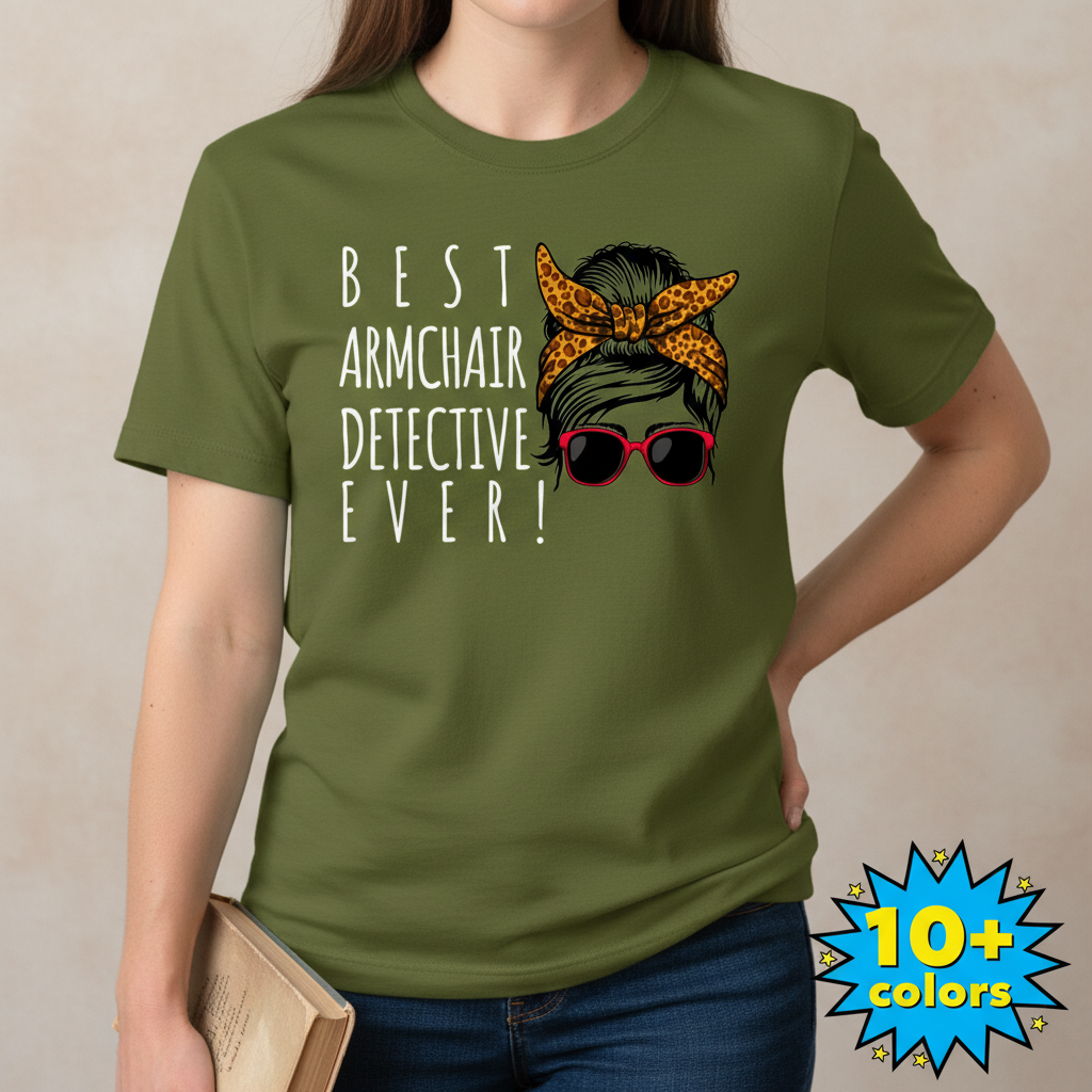 Messy Bun Detective T-Shirt_badge