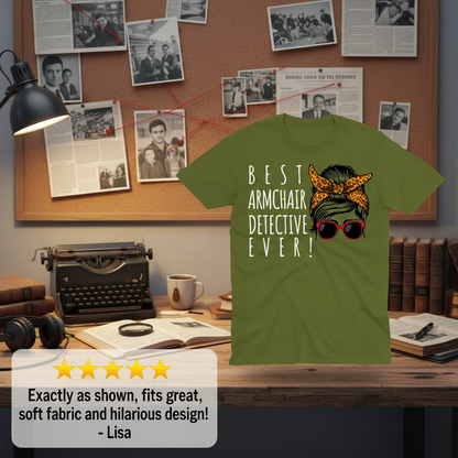 Messy Bun Detective T-Shirt_extreme_za