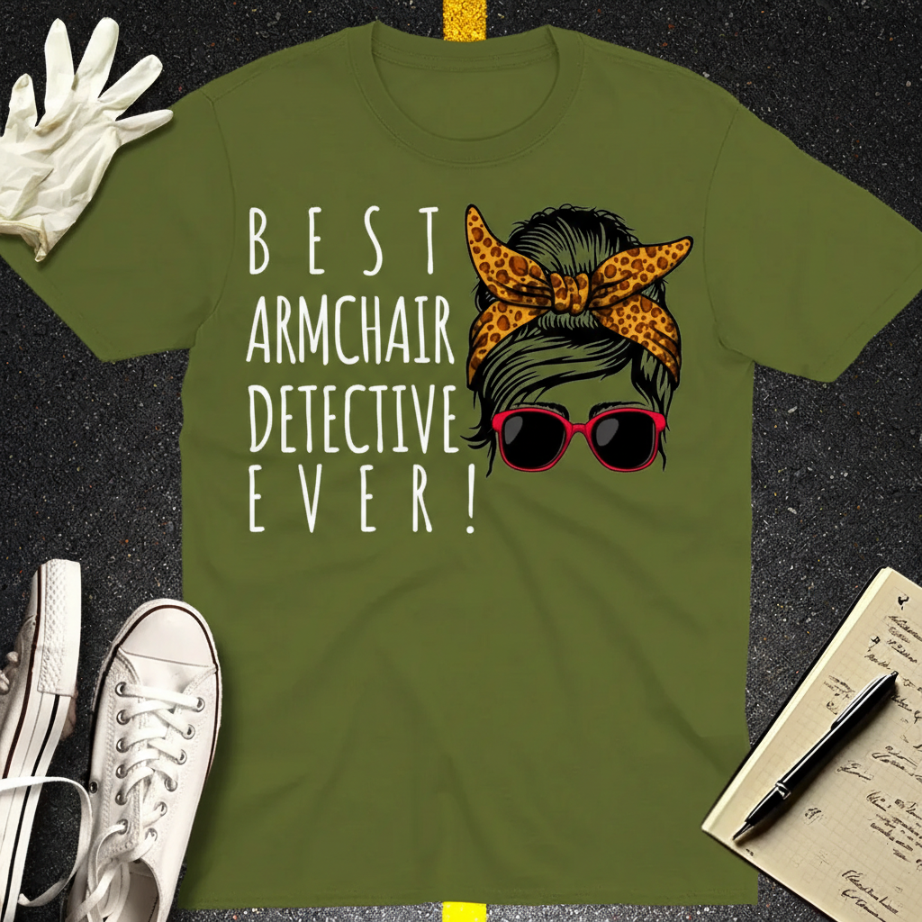 Messy Bun Detective T-Shirt_extreme_za