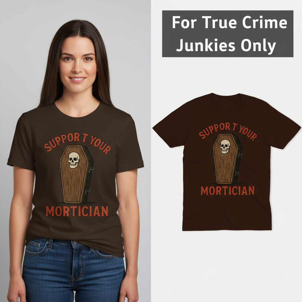 Support Your Mortician T-Shirt_model_flat