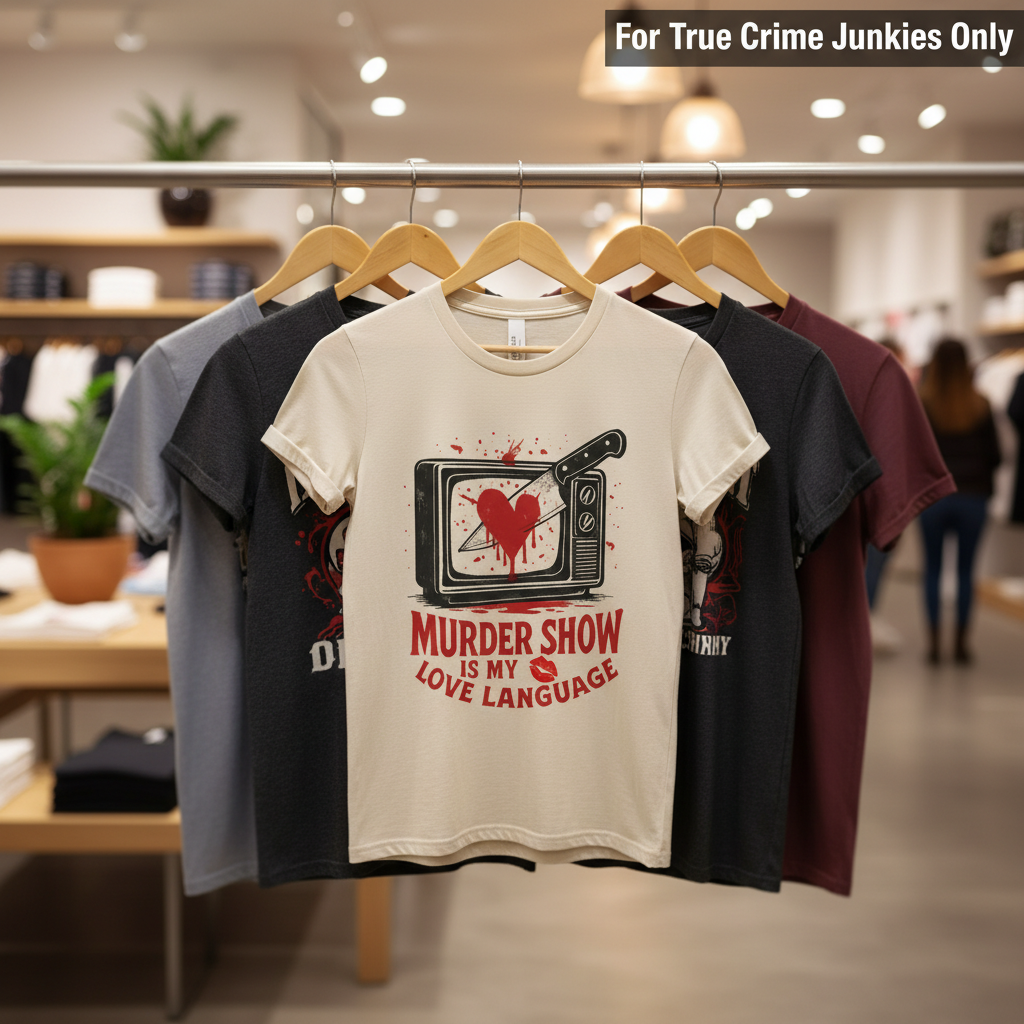 Murder Show Love Language T-Shirt_boutique_rack