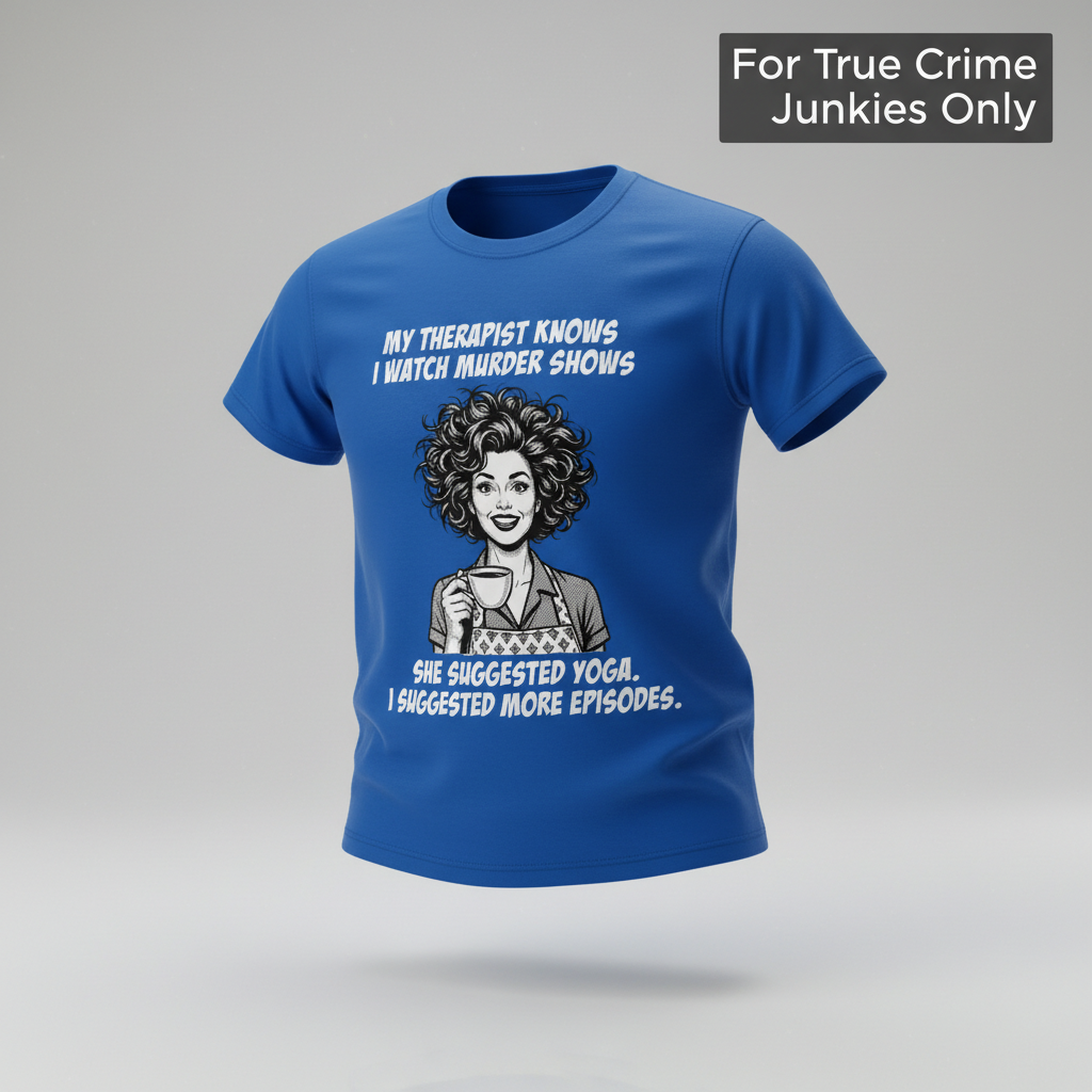 Murder Shows & Coffee T-Shirt_3d_float