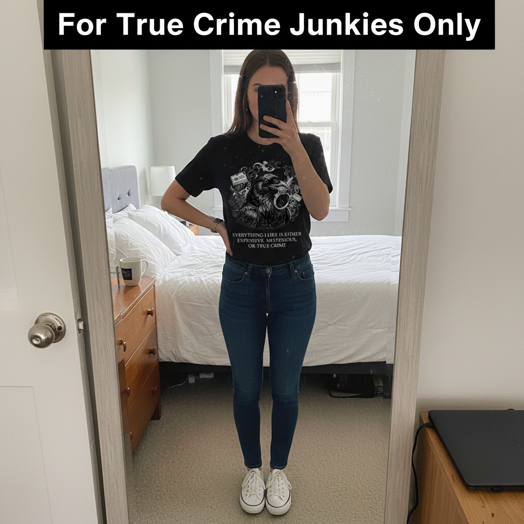 True Crime Raven T-Shirt_mirror_selfie