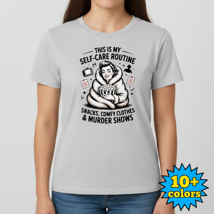 Murder Show Self-Care T-Shirt_badge