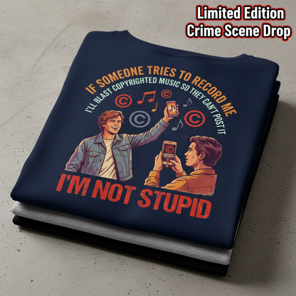 I'm Not Stupid T-Shirt_stacked_flatlay