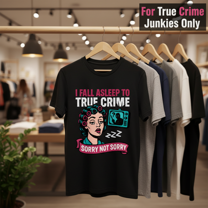 True Crime Sleep Club T-Shirt_boutique_rack