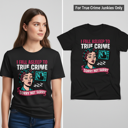 True Crime Sleep Club T-Shirt_model_flat