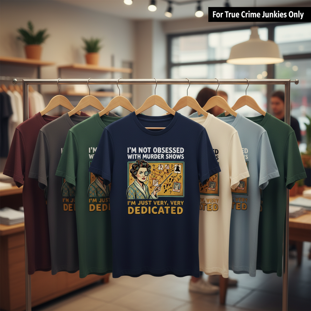 Murder Mystery Dedication T-Shirt_boutique_rack