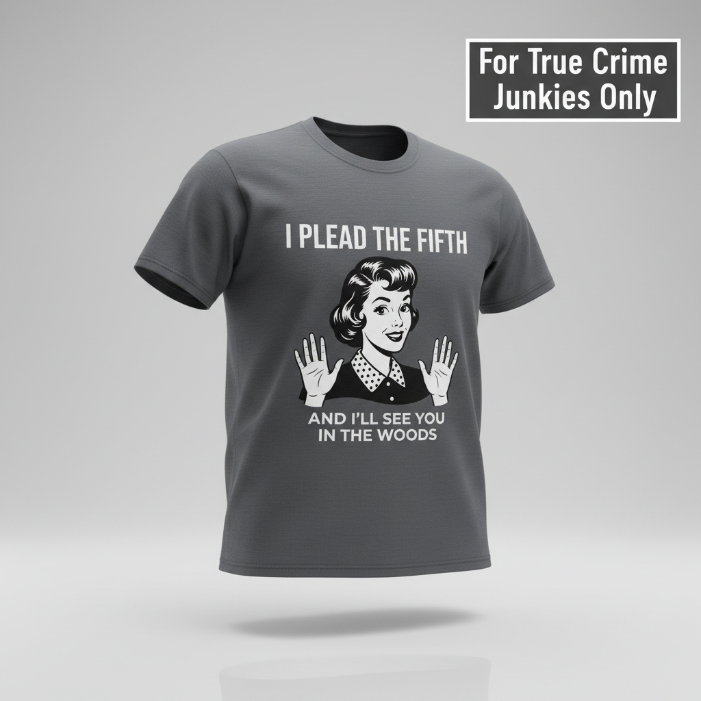 Plead the Fifth Retro T-Shirt_3d_float