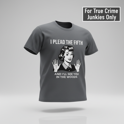 Plead the Fifth Retro T-Shirt_3d_float