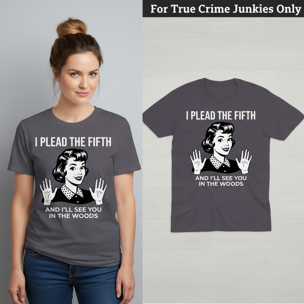 Plead the Fifth Retro T-Shirt_model_flat