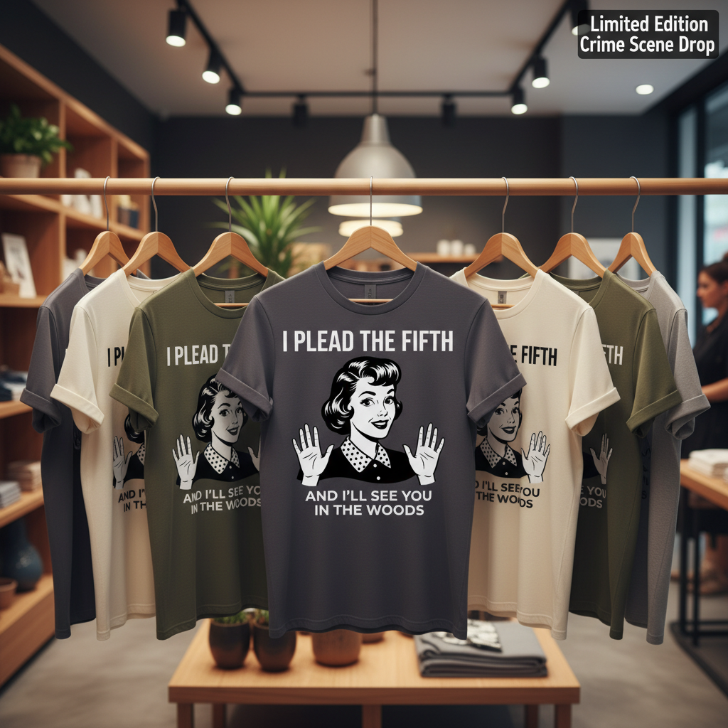 Plead the Fifth Retro T-Shirt_boutique_rack