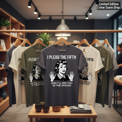 Plead the Fifth Retro T-Shirt_boutique_rack