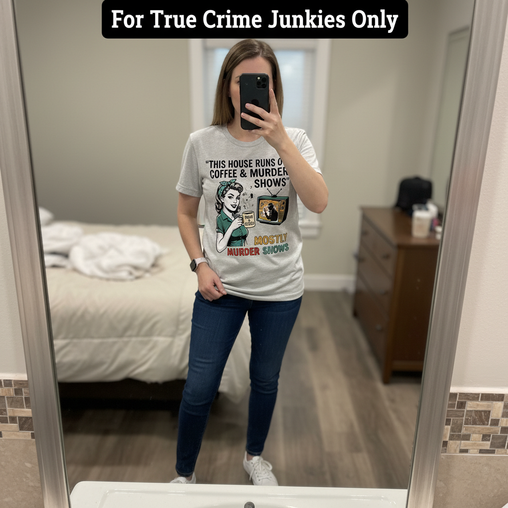 Coffee & Murder Shows T-Shirt_mirror_selfie