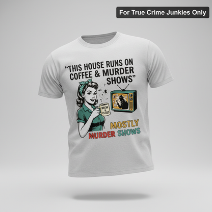 Coffee & Murder Shows T-Shirt_3d_float