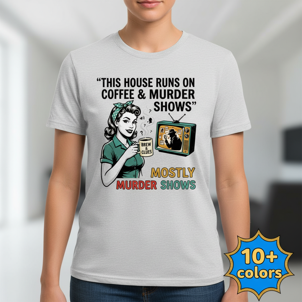 Coffee & Murder Shows T-Shirt_badge