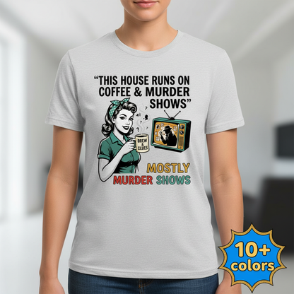 Coffee & Murder Shows T-Shirt_badge
