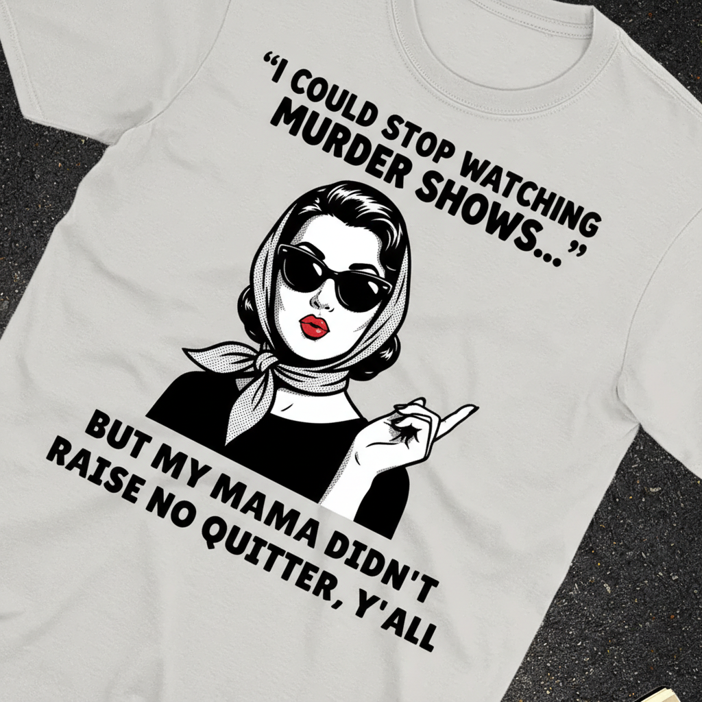 Murder Shows & Mama Raised Right T-Shirt_extreme_za