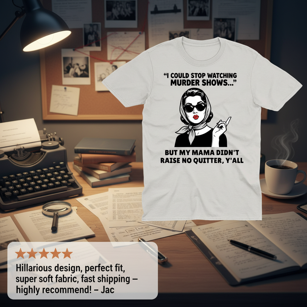 Murder Shows & Mama Raised Right T-Shirt_extreme_za