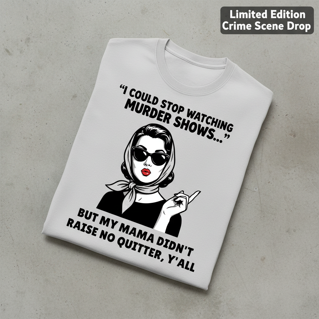 Murder Shows & Mama Raised Right T-Shirt_fold_tilt