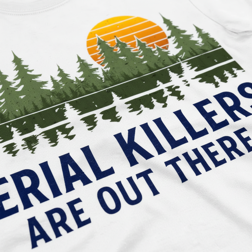 Serial Killers Are Out There T-Shirt__detail