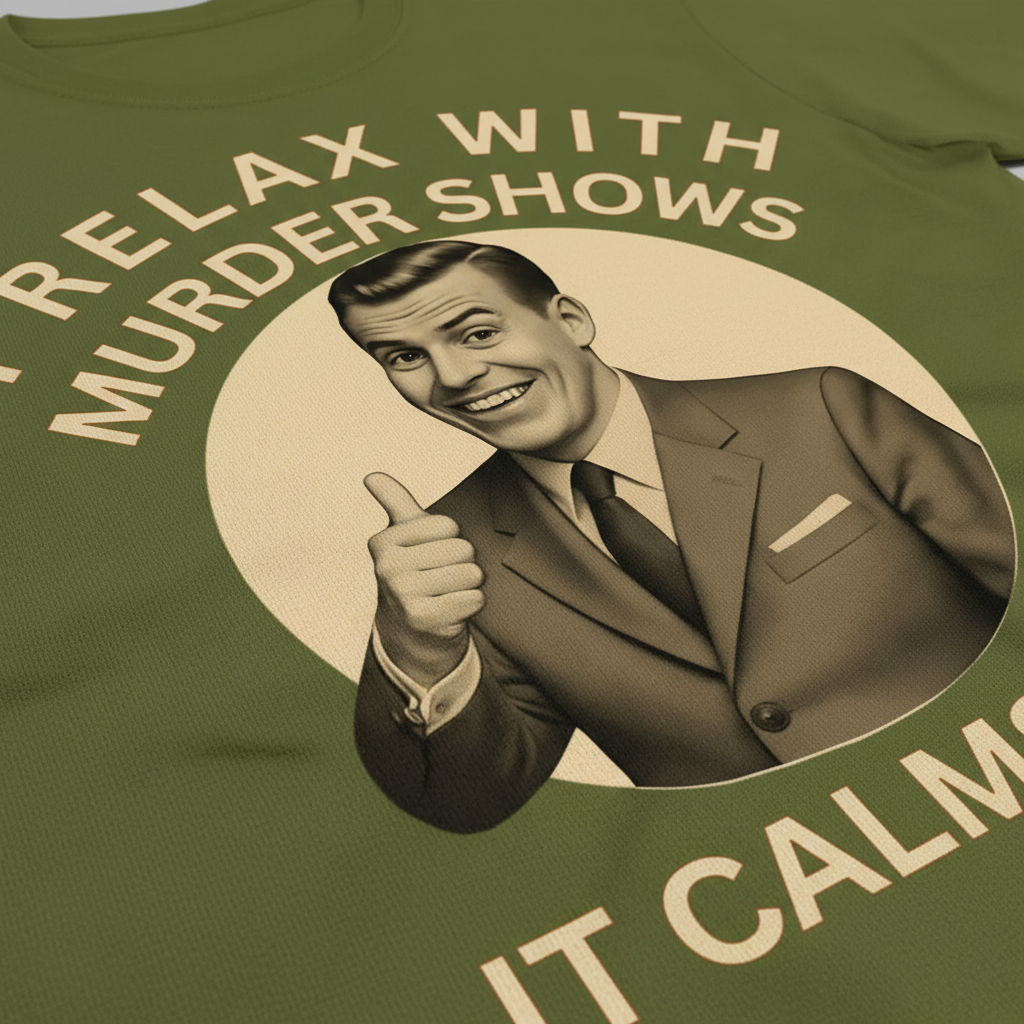 Murder Shows Calm Me T-Shirt__detail