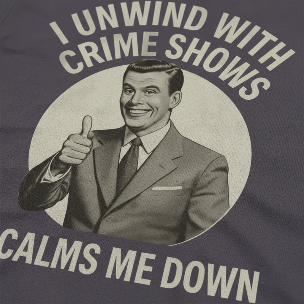 Crime Show Therapy T-Shirt__detail