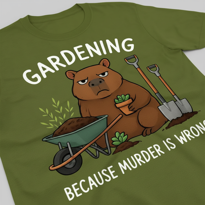 Gardening Bear Justice T-Shirt__detail