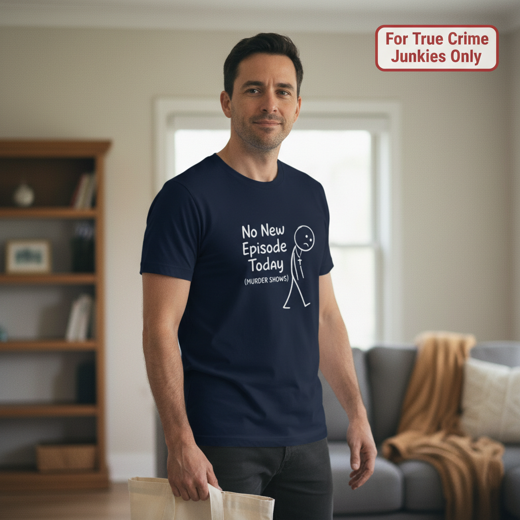 No New Episode Sad Stickman T-Shirt__lifestyle