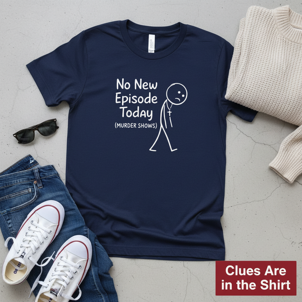 No New Episode Sad Stickman T-Shirt__pair