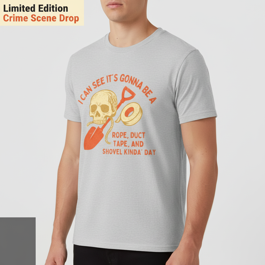 Rope, Tape & Shovel Day T-Shirt__space