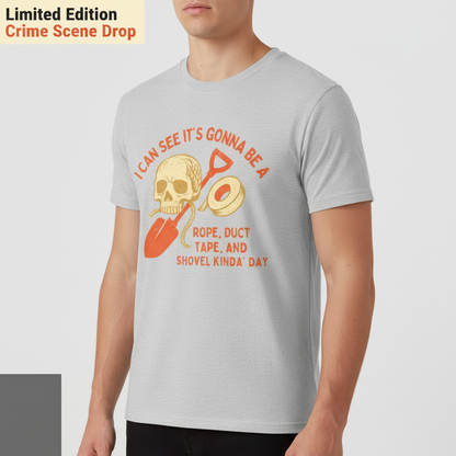 Rope, Tape & Shovel Day T-Shirt__space