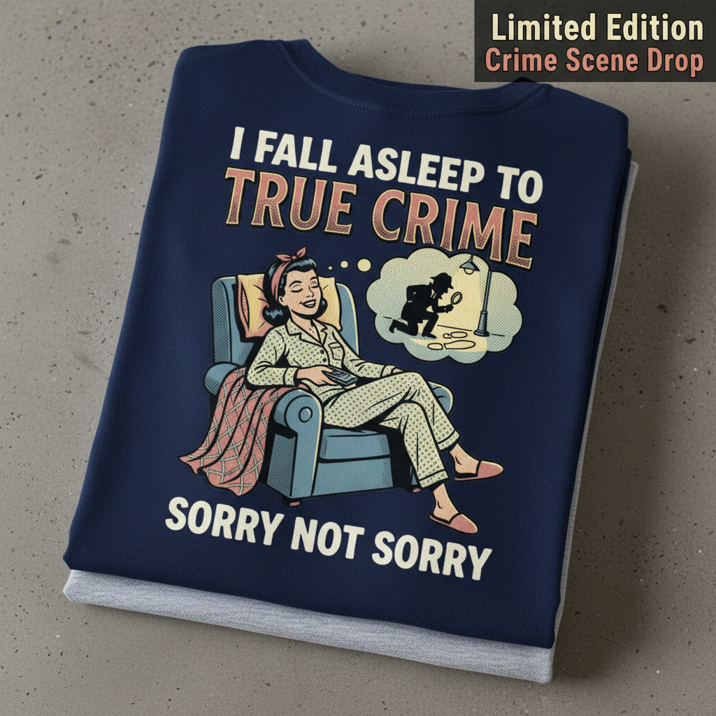 True Crime Dreams T-Shirt_stacked_flatlay