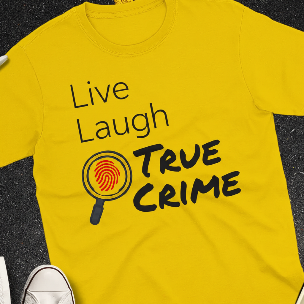 Live Laugh True Crime T-Shirt_extreme_za