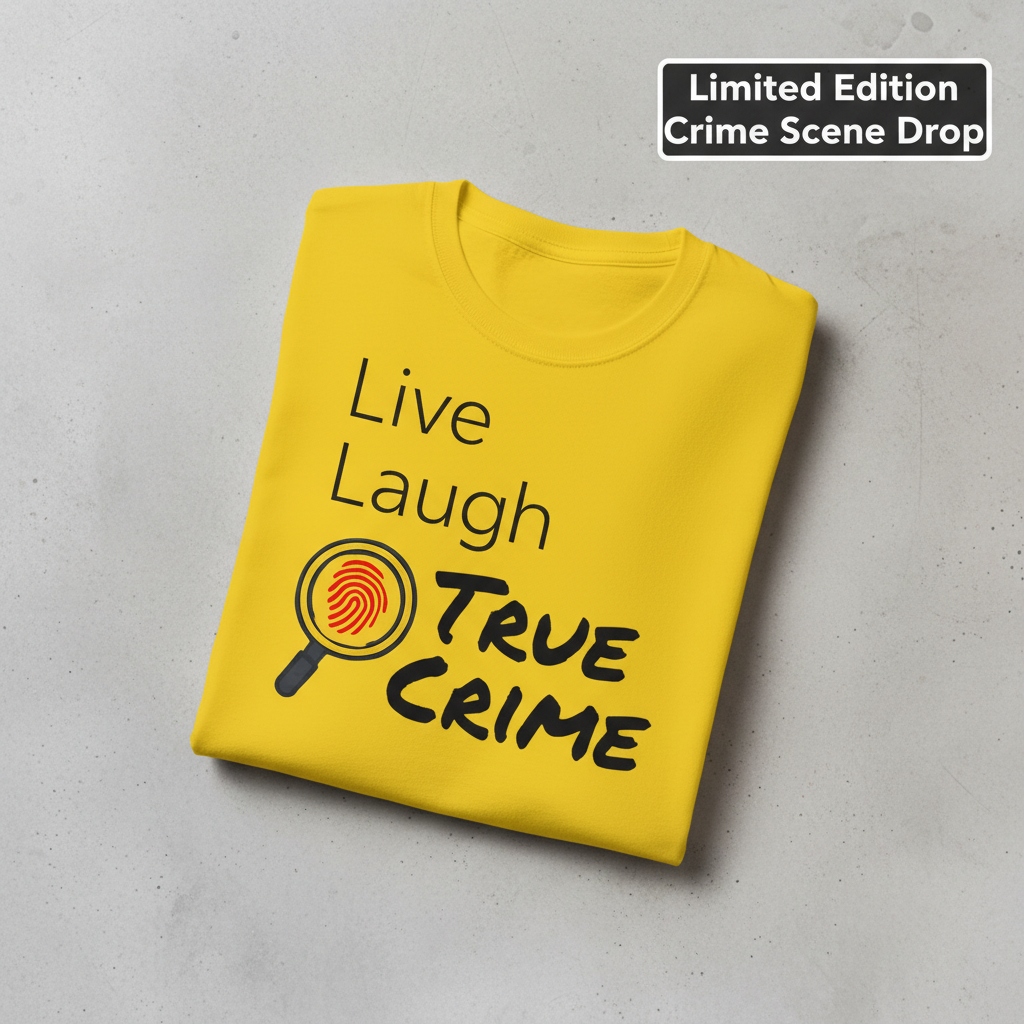 Live Laugh True Crime T-Shirt_fold_tilt