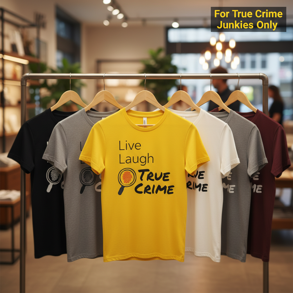 Live Laugh True Crime T-Shirt_boutique_rack