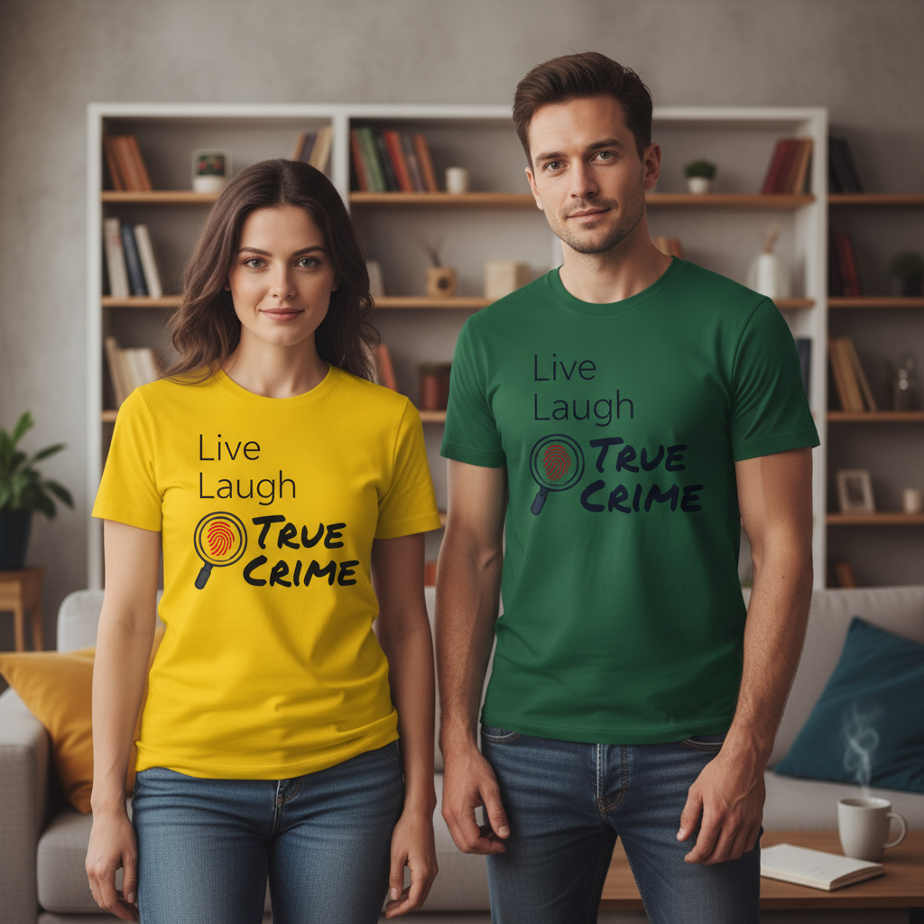 Live Laugh True Crime T-Shirt_extreme_za