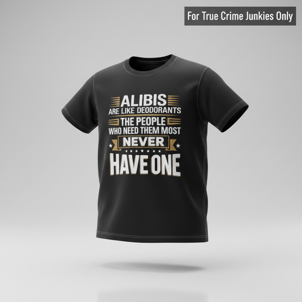 Alibis Are Like Deodorants T-Shirt_3d_float