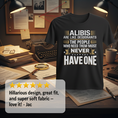 Alibis Are Like Deodorants T-Shirt_extreme_za