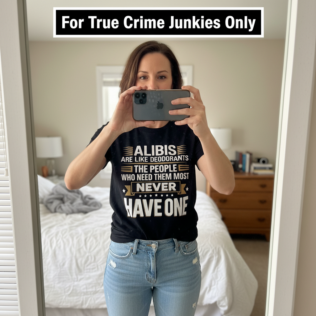 Alibis Are Like Deodorants T-Shirt_mirror_selfie