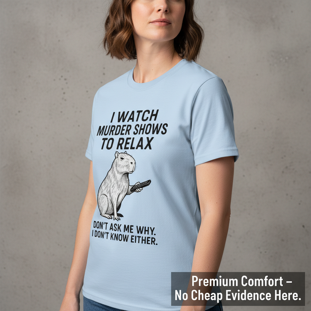 Murder Shows & Chill Capybara T-Shirt__benefit