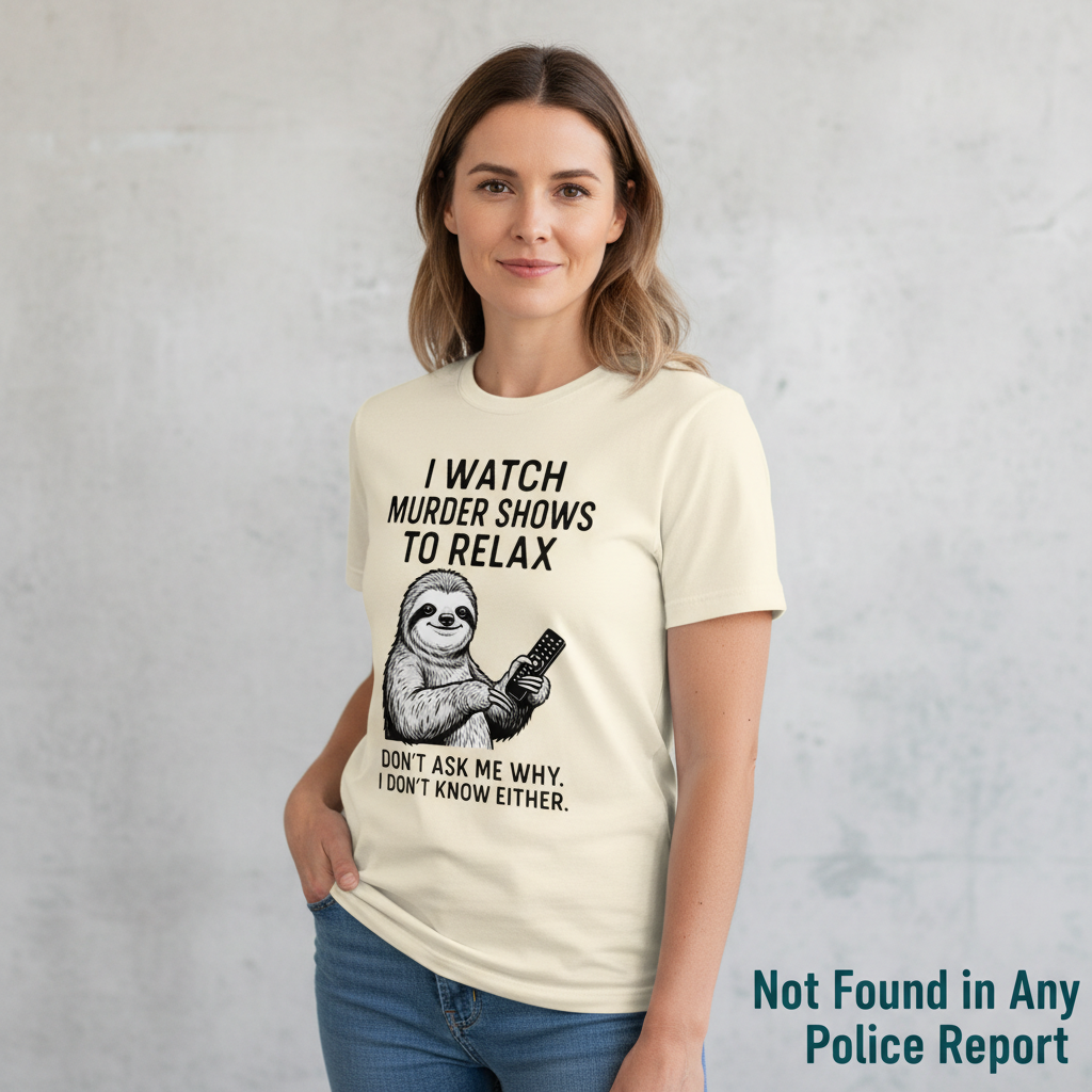 Murder Show Sloth T-Shirt__space