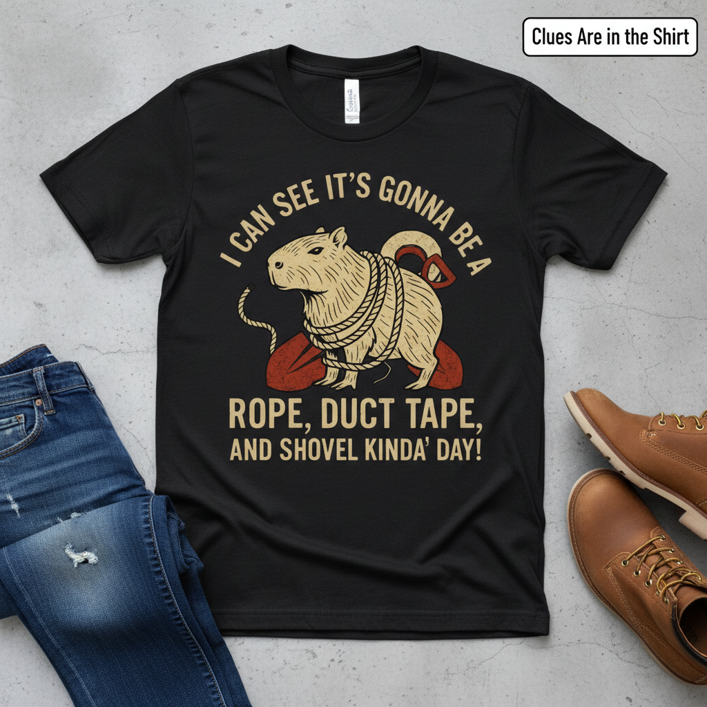 Rope, Duct Tape, and Shovel T-Shirt__pair