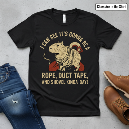 Rope, Duct Tape, and Shovel T-Shirt__pair