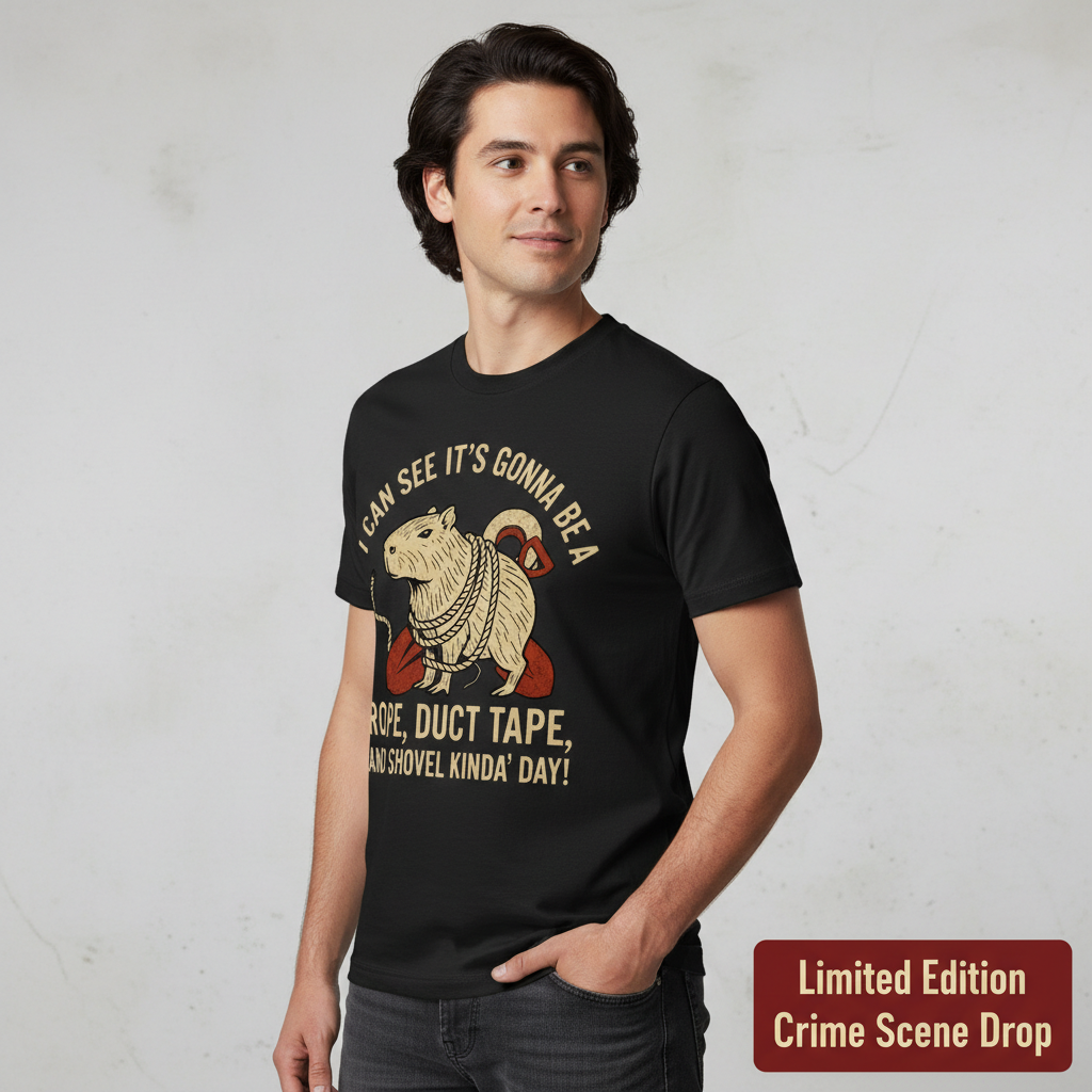 Rope, Duct Tape, and Shovel T-Shirt__space