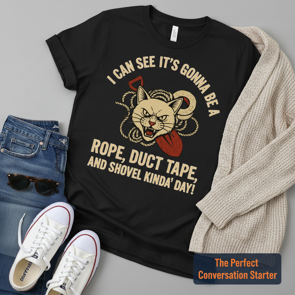 Rope, Duct Tape & Shovel T-Shirt__pair