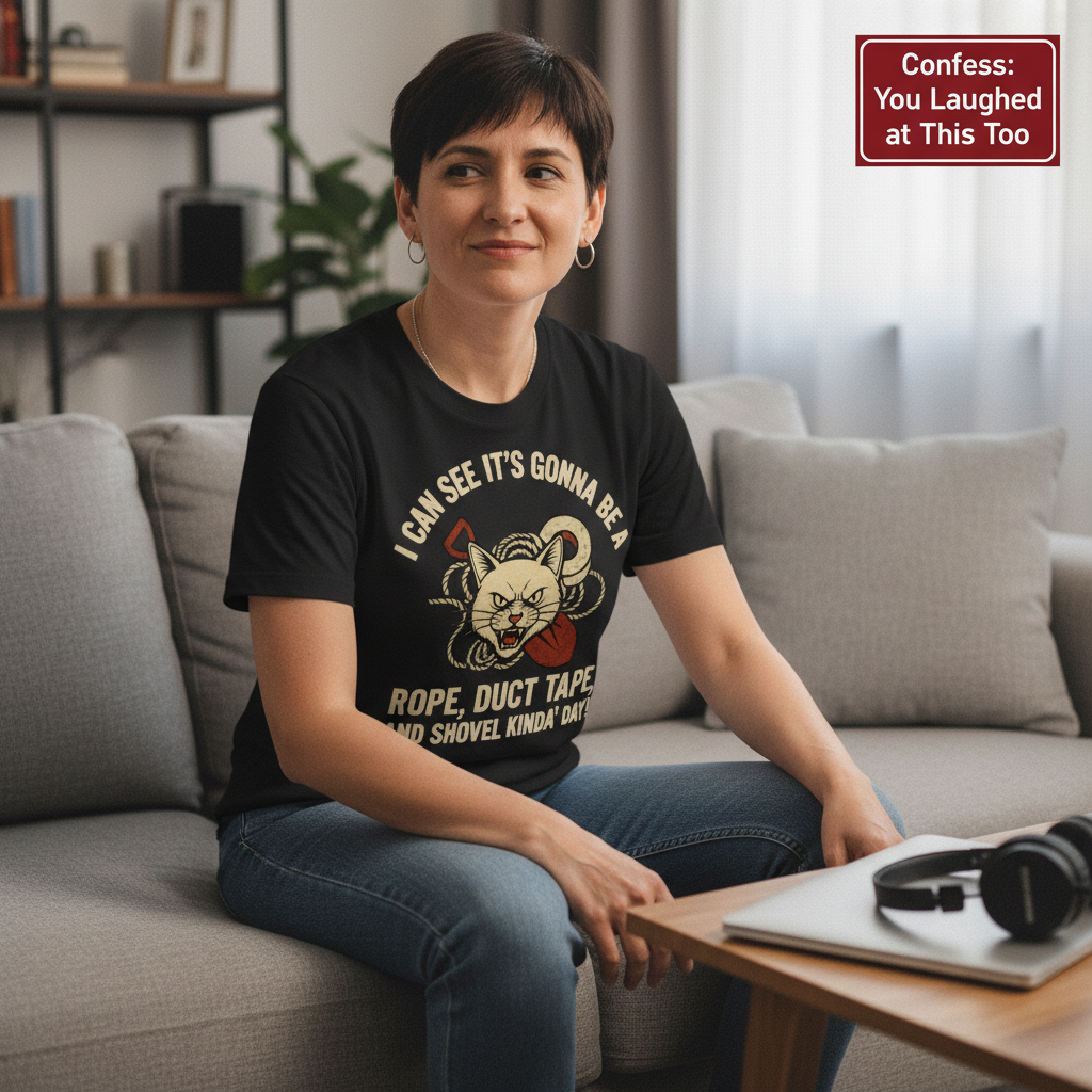 Rope, Duct Tape & Shovel T-Shirt__use