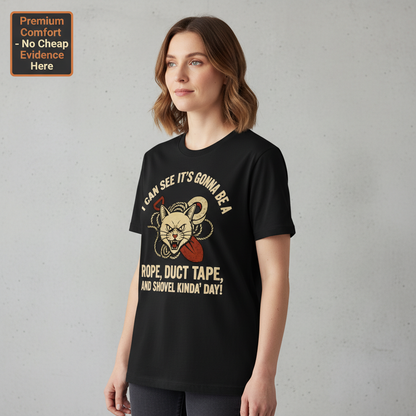 Rope, Duct Tape & Shovel T-Shirt__benefit