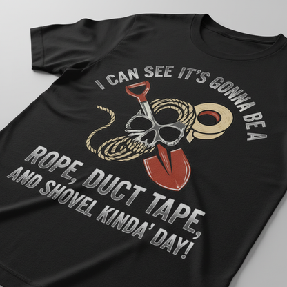 Rope Duct Tape Shovel T-Shirt__detail